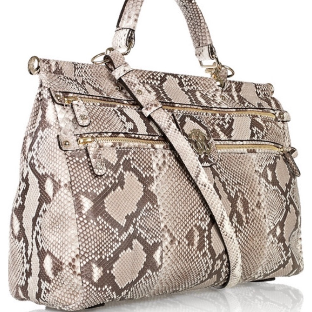 Roberto cavalli doctor grande diva python bag